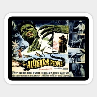 Classic Science Fiction Movie Lobby Card - The Alligator People Sticker